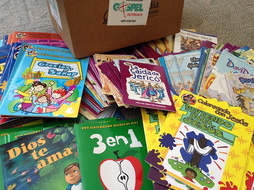 The donated Spanish books from CGO